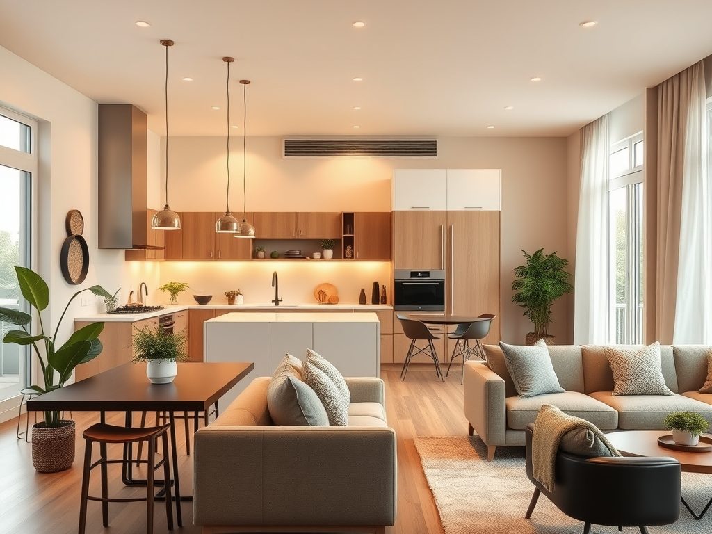 Połączenie kuchni z salonem w bloku: jak zaplanować przestrzeń, wentylację i formalności bez typowych błędów