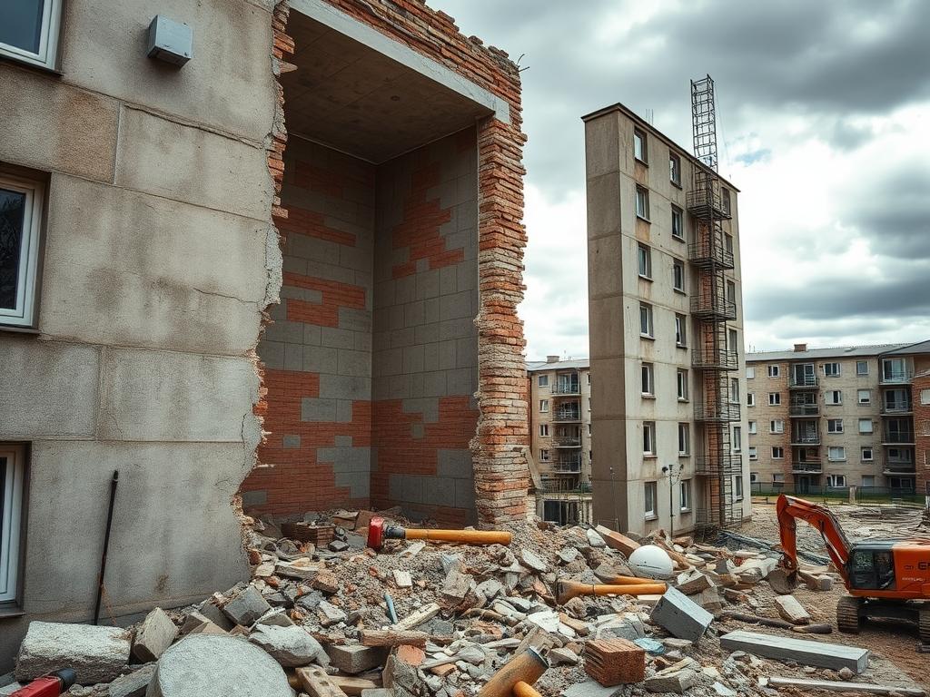 Koszt wyburzania ścian w bloku: od materiału po formalności i najważniejsze czynniki cenowe Koszt wyburzania ścian w bloku: od materiału po formalności i najważniejsze czynniki cenowe